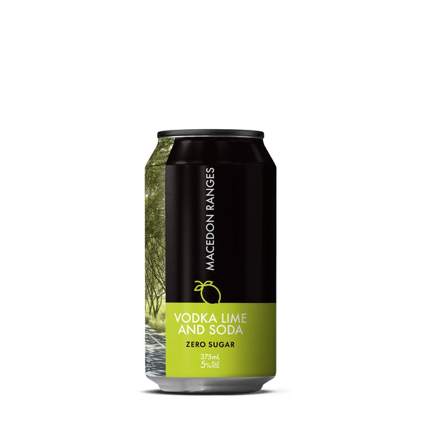 Macedon Ranges - Vodka Lime Soda 375mL Can - ZERO SUGAR