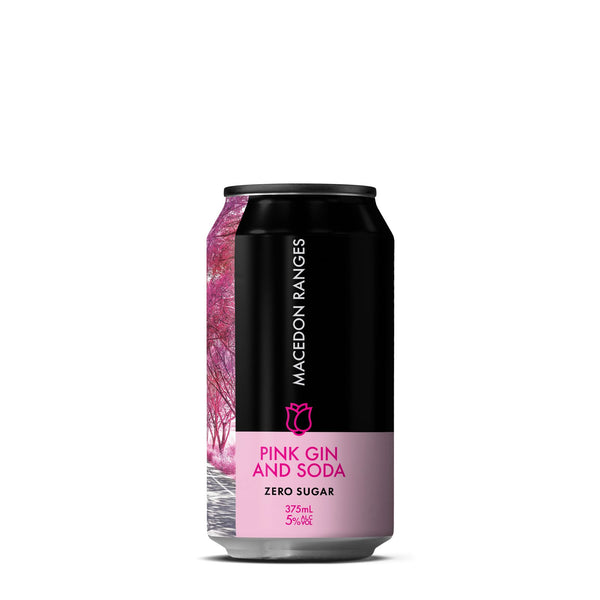 Macedon Ranges - Pink Gin & Soda ZERO SUGAR 375mL Can