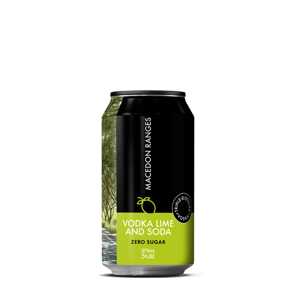 Macedon Ranges - Vodka Lime Soda 375mL Can - ZERO SUGAR